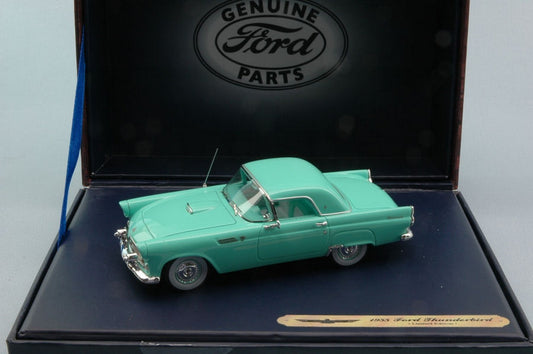 MODELLINO IN SCALA COMPATIBILE CON FORD THUNDERBIRD COUPE 1955 ACQUAMARINE 1:43 FORD GENUINE PARTS FGP0428