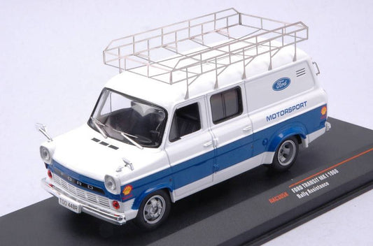 MODELE REDUIT COMPATIBLE AVEC FORD TRANSIT MKI VAN FORD MOTORSPORT 1966 ASSISTANCE VAN 1:43 IXO MODEL RAC385X