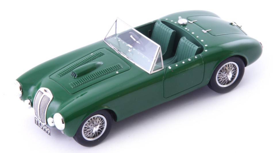 MODELLINO IN SCALA COMPATIBILE CON FRAZER NASH TARGA FLORIO 1952 DARK GREEN 1:43 AUTOCULT ATC05040