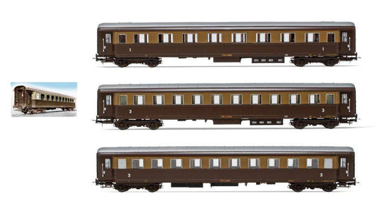 MODELLINO IN SCALA COMPATIBILE CON FS 3-UNITS TYPE 1946 CASTANO ISABELLA 1 1st AND 2 3rd CLASS EP.III 1:87 RIVAROSSI HR4326