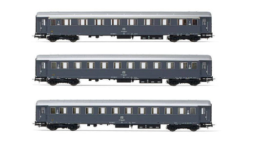 MODELLINO IN SCALA COMPATIBILE CON FS 3-UNITS TYPE 1946 GREY LIVERY EPOCA IV 1:87 RIVAROSSI HR4325