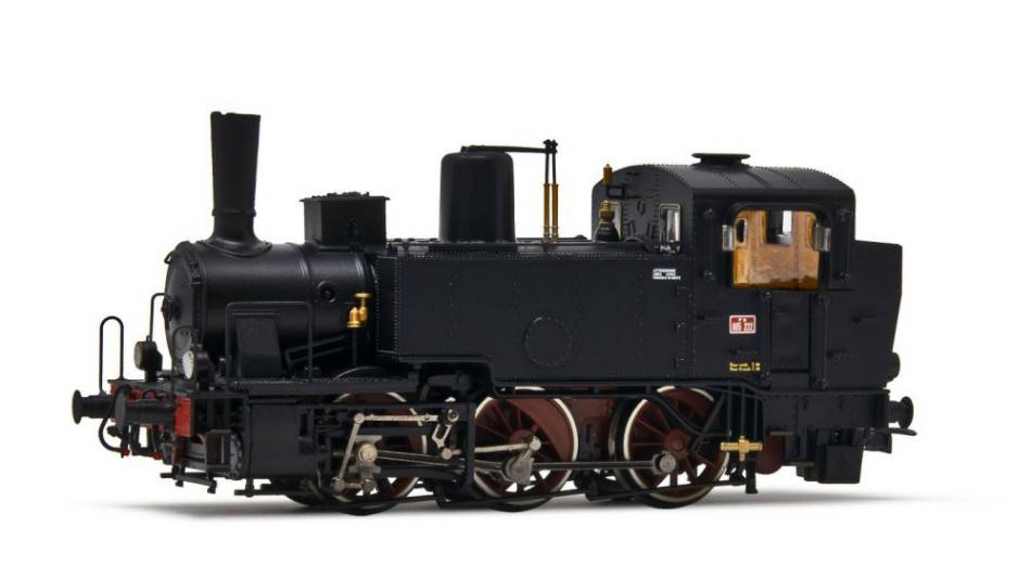 MODELLINO IN SCALA COMPATIBILE CON FS STEAM LOCOM.GR.835 WITH ELECTRIC LAMPS AND WHITE WHEEL EP.III-IV 1:87 RIVAROSSI HR2918