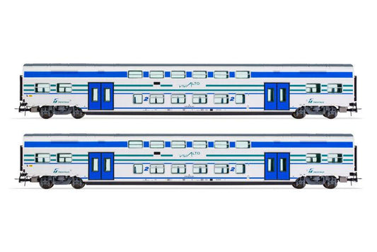 MODÈLE RÉDUIT COMPATIBLE AVEC FS TRENITALIA 2 VOITURES INTERMÉDIAIRES 1:87 LIMA HL5053