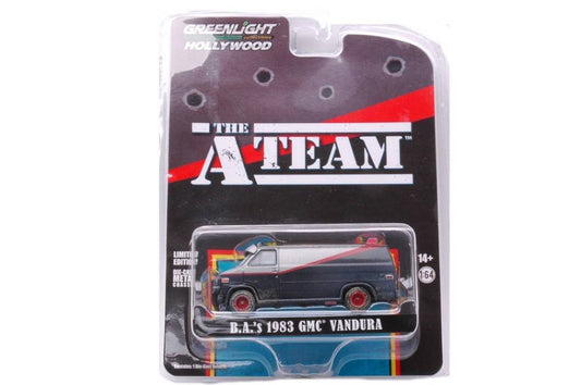 SCALE MODEL COMPATIBLE WITH GMC VANDURA 1983 "THE A TEAM" BLISTER 1:64 GREENLIGHT GREEN44865F