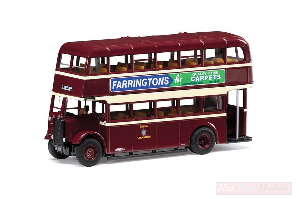 SCALE MODEL COMPATIBLE WITH GUY ARAB II UTILITY BUS 6 ANGLESEY Rd VIA STATION &amp; UXBRIDGE St. 1:76 CORGI OM43917A