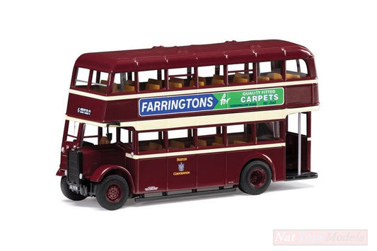 SCALE MODEL COMPATIBLE WITH GUY ARAB II UTILITY BUS 6 ANGLESEY Rd VIA STATION &amp; UXBRIDGE St. 1:76 CORGI OM43917A