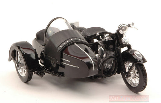 MODÈLE RÉDUIT COMPATIBLE AVEC HARLEY DAVIDSON 1948 FL C/SIDE-CAR 1:18 MAISTO MI32420A