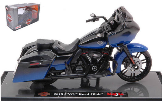 SCALE MODEL COMPATIBLE WITH HARLEY DAVIDSON CVO ROAD GLIDE 2018 BLUE 1:18 MAISTO MI19136