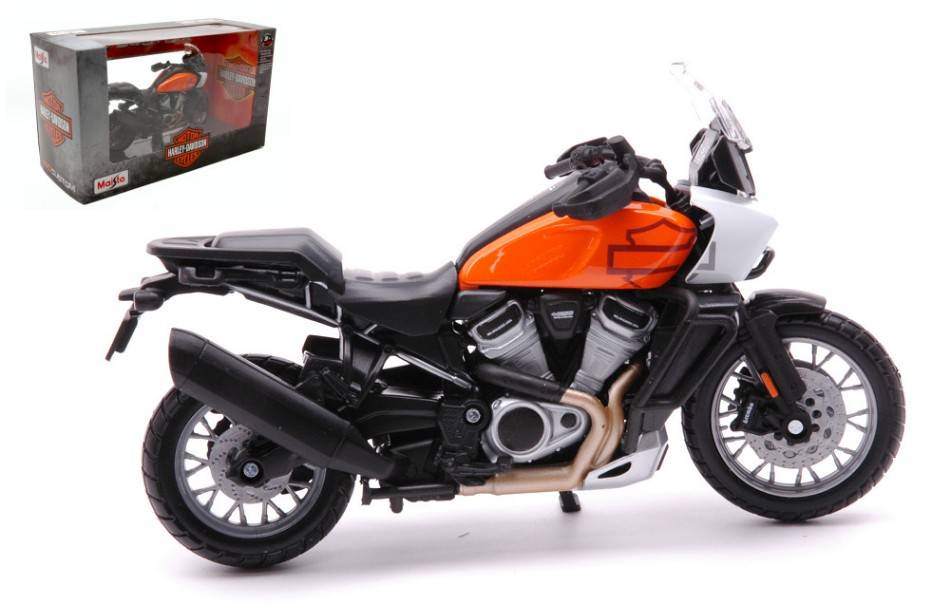 MODELE REDUIT COMPATIBLE AVEC HARLEY DAVIDSON PAN AMERICA 1250 2021 ORANGE 1:18 MAISTO MI21907