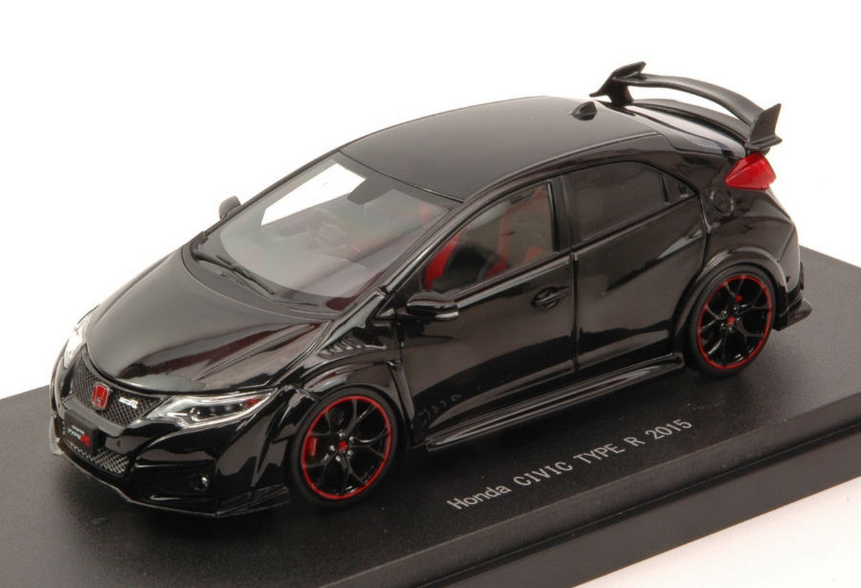 MODELLINO IN SCALA COMPATIBILE CON HONDA CIVIC TYPE R 2015 CRYSTAL BLACK PEARL 1:43 EBBRO EB45367