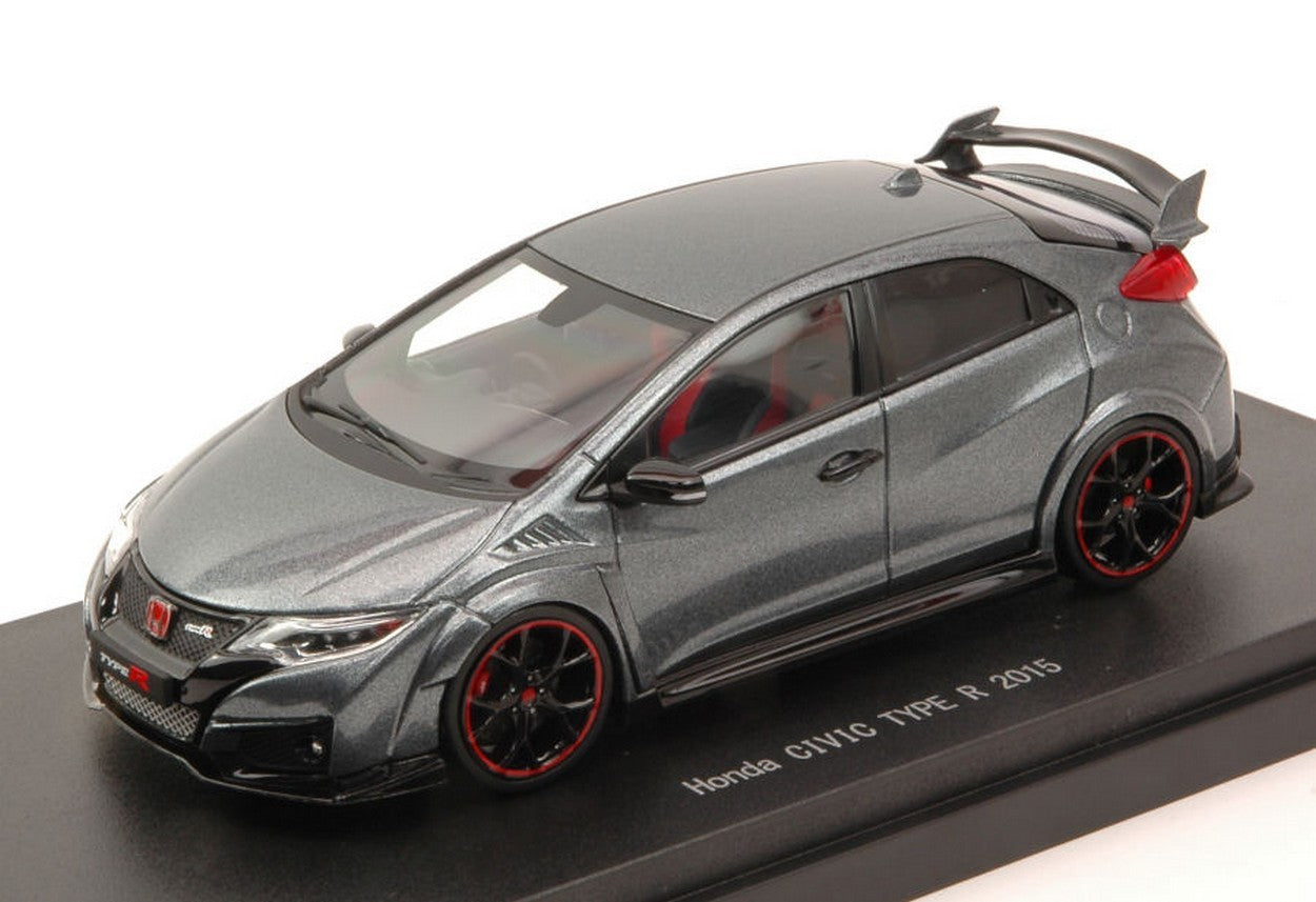 MODELE REDUIT COMPATIBLE AVEC HONDA CIVIC TYPE R 2015 MÉTAL POLI METALLIC 1:43 EBBRO EB45356