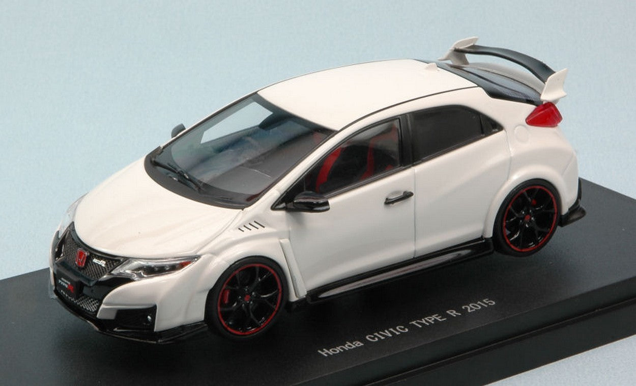 MODELLINO IN SCALA COMPATIBILE CON HONDA CIVIC TYPE R 2015 WHITE 1:43 EBBRO EB45366