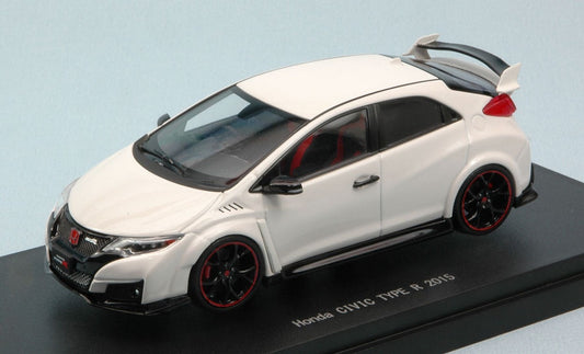 MODELLINO IN SCALA COMPATIBILE CON HONDA CIVIC TYPE R 2015 WHITE 1:43 EBBRO EB45366