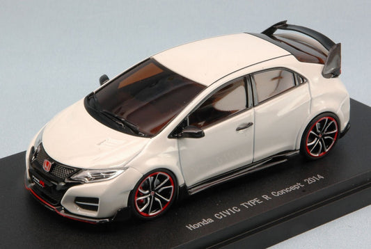 MODELLINO IN SCALA COMPATIBILE CON HONDA CIVIC TYPE R CONCEPT 2014 WHITE 1:43 EBBRO EB45245