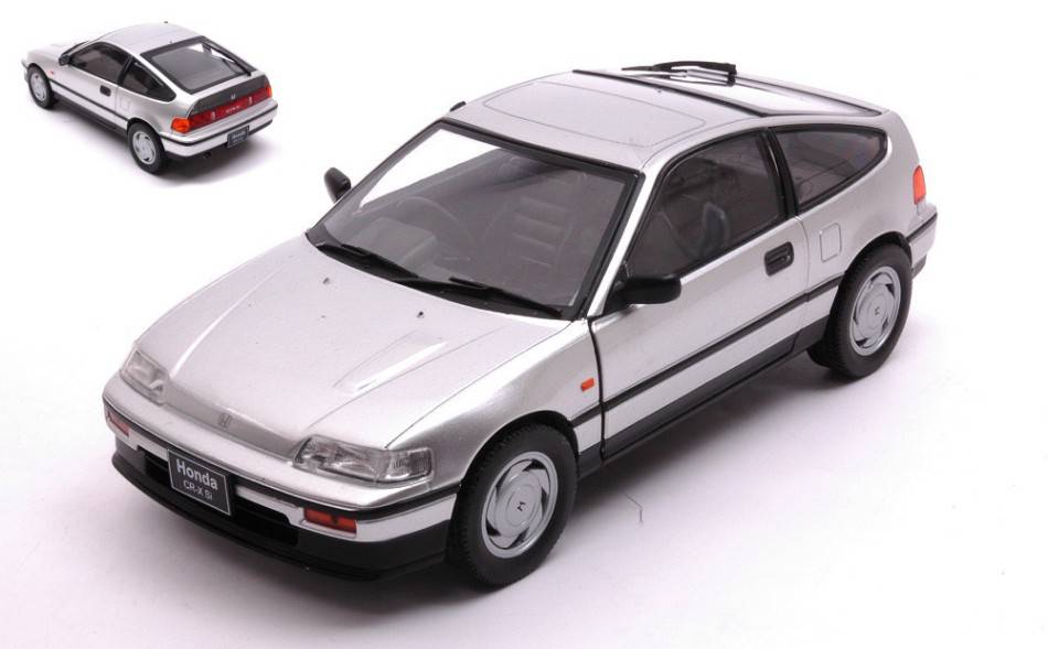 MODELLINO IN SCALA COMPATIBILE CON HONDA CR/X RIGHT HAND DRIVE SILVER 1:24 WHITEBOX WB124131