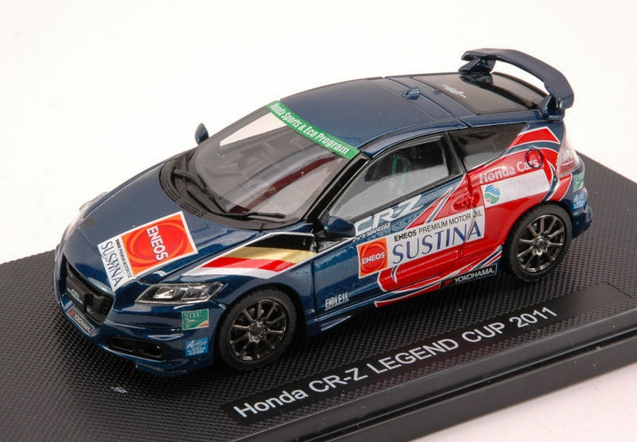 MODELLINO IN SCALA COMPATIBILE CON HONDA CR-Z LEGEND CUP 2011 BLUE (DECALS FOR N.36/55/100) 1:43 EBBRO EB44694