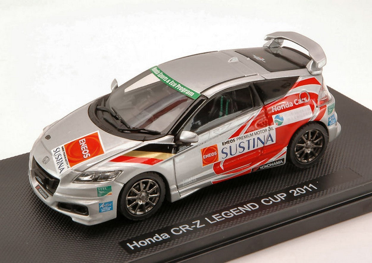 MODELLINO IN SCALA COMPATIBILE CON HONDA CR-Z LEGEND CUP 2011 SILVER (DECALS FOR N.14/17/82) 1:43 EBBRO EB44695