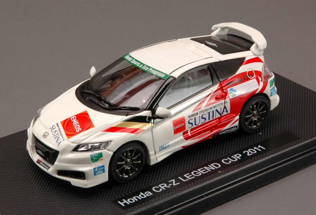 MODELLINO IN SCALA COMPATIBILE CON HONDA CR-Z LEGEND CUP 2011 WHITE (DECALS FOR N.18/20/24/81) 1:43 EBBRO EB44797
