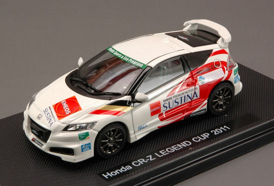 MODELLINO IN SCALA COMPATIBILE CON HONDA CR-Z LEGEND CUP 2011 WHITE (DECALS FOR N.18/20/24/81) 1:43 EBBRO EB44797