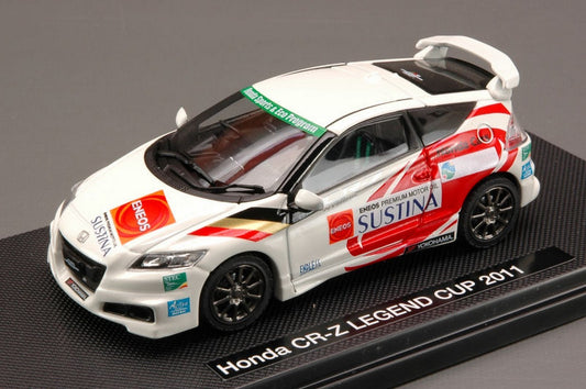 MODELLINO IN SCALA COMPATIBILE CON HONDA CR-Z LEGEND CUP 2011 WHITE (DECALS FOR N.3/15/32/37) 1:43 EBBRO EB44692