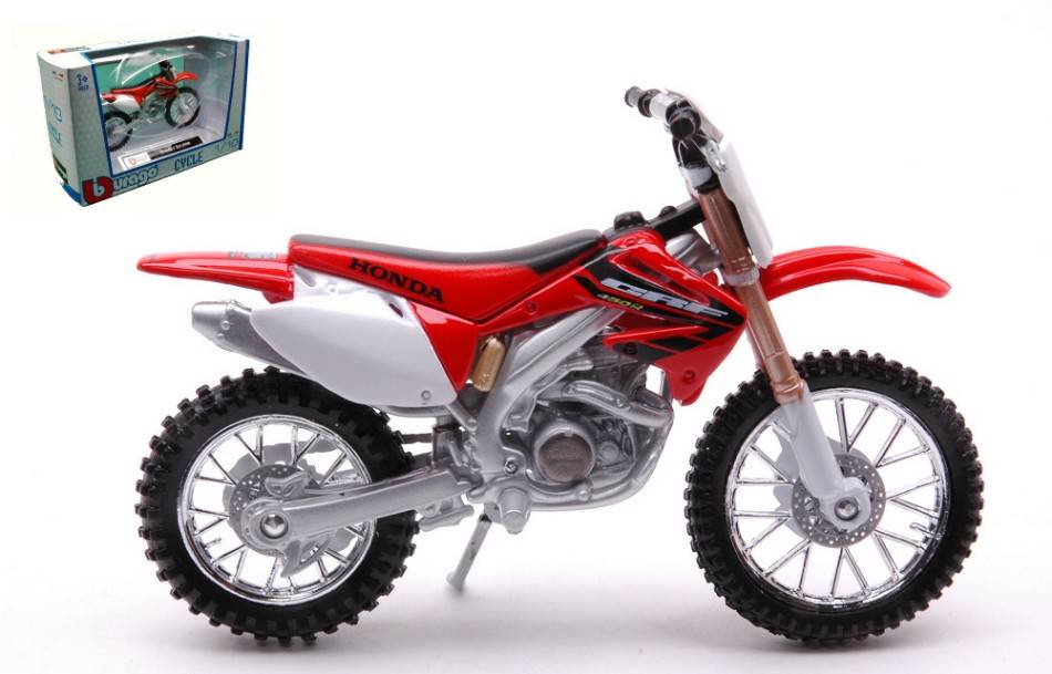 MODELE REDUIT COMPATIBLE AVEC HONDA CRF 450R 1:18 BURAGO BU51023 DIE CAST