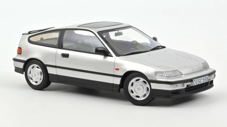 MODELLINO IN SCALA COMPATIBILE CON HONDA CRX 1990 SILVER 1:18 NOREV NV188011