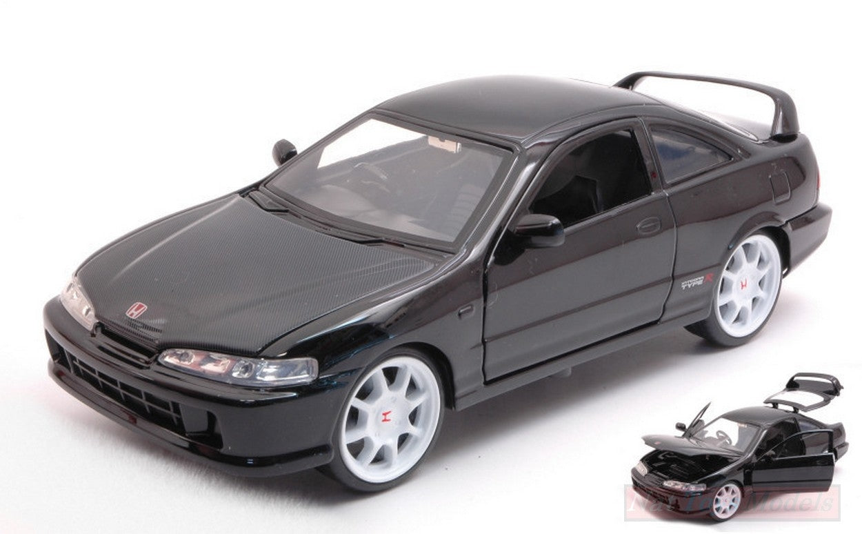 SCALE MODEL COMPATIBLE WITH HONDA INTEGRA TYPE-R JAPAN SPEC BLACK 1:24 JADA TOYS JADA30930BK