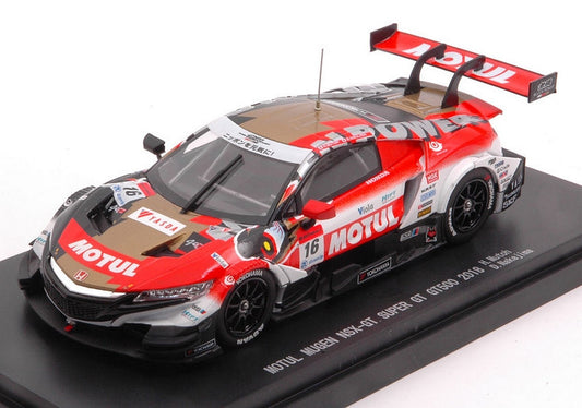 MODELE REDUIT COMPATIBLE AVEC HONDA MOTUL NSX-GT N.16 SUPER GT500 2018 H.MUTOH-D.NAKAJIMA 1:43 EBBRO EB45627