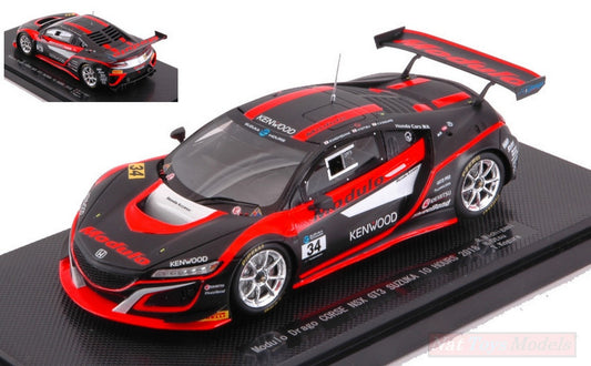 SCALE MODEL COMPATIBLE WITH HONDA NSX GT3 N.34 10 H SUZUKA 2018 MICHIGAMI-OTSU-KOGURE 1:43 EBBRO EB45678