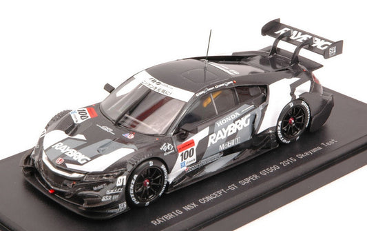 MODELLINO IN SCALA COMPATIBILE CON HONDA NSX N.100 SUPER GT500 OKAYAMA TEST 2015 N.YAMAMOTO-T.IZAWA 1:43 EBBRO EB45282