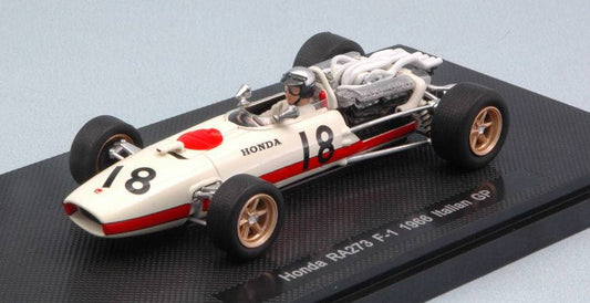 MODELE REDUIT COMPATIBLE AVEC HONDA RA273 R.GINTHER 1966 N.18 ACCIDENT ITALIE GP 1:43 EBBRO EB44261