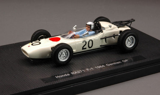 MODELE REDUIT COMPATIBLE AVEC HONDA R.BUCKNUM 1964 N.20 13ème GP D'ALLEMAGNE 1:43 EBBRO EB44256