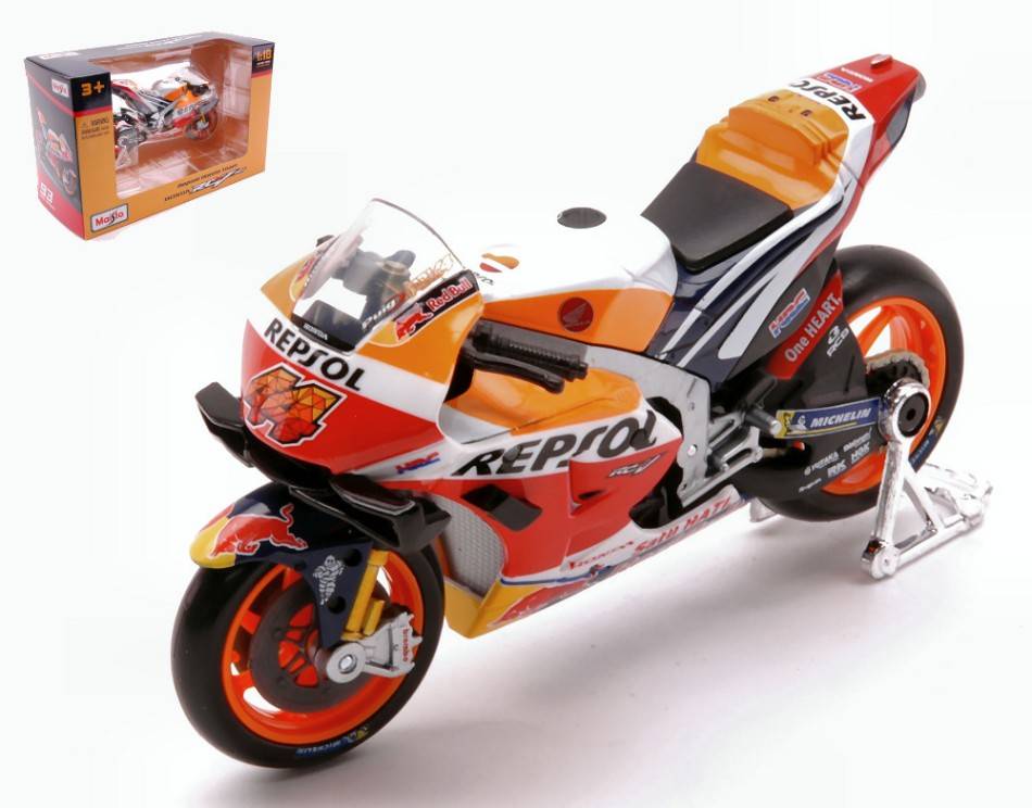 MODELE REDUIT COMPATIBLE AVEC HONDA RC213V REPSOL MOTOGP 2021 N.44 POL ESPARGARO 1:18 MAISTO MI36372E