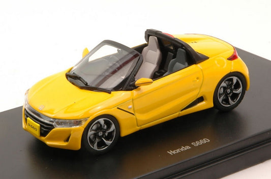 SCALE MODEL COMPATIBLE WITH HONDA S660 2015 YELLOW 1:43 EBBRO EB45358
