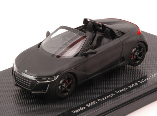SCALE MODEL COMPATIBLE WITH HONDA S660 CONCEPT TOKYO AUTO SALON 2015 MATT BLACK 1:43 EBBRO EB45232