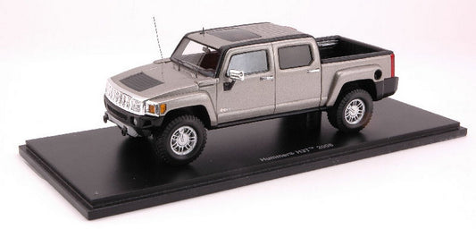 MODELE REDUIT COMPATIBLE AVEC HUMMER H 3 T 2008 ARGENT 1:43 SPARK MODEL S0868