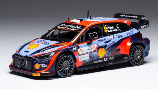 MODELE REDUIT COMPATIBLE AVEC HYUNDAI i20 N RALLY1 N.8 RALLY CROATIA 2021 TANAK-JARVEOJA 1:43 IXO MODEL RAM850