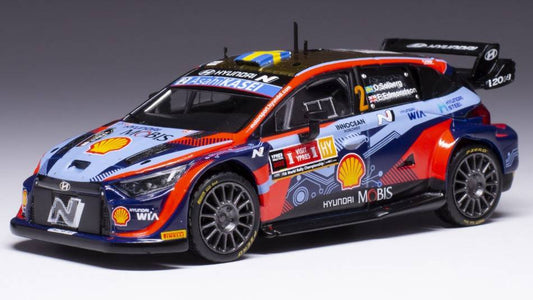 MODÈLE RÉDUIT COMPATIBLE AVEC HYUNDAI i20 N RALLY2 N.2 YPERN RALLY 2022 SLOBERG/EDMONDSON 1:43 IXO MODEL RAM875