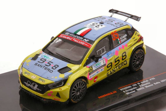 MODÈLE RÉDUIT COMPATIBLE AVEC HYUNDAI i20 N RALLY2 N.35 RALLY MONZA 2021 CRUGNOLA-OMETTO 1:43 IXO MODEL RAM848