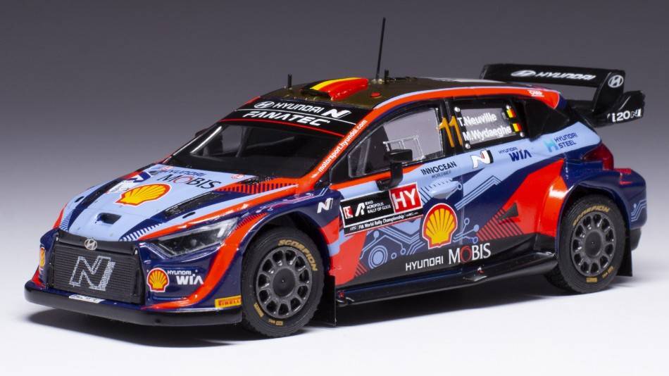 MODELE REDUIT COMPATIBLE AVEC HYUNDAI i20 N WRC N.11 ACROPOLIS RALLY 2022 NEUVILLE/WYDAEGHE 1:43 IXO MODEL RAM868