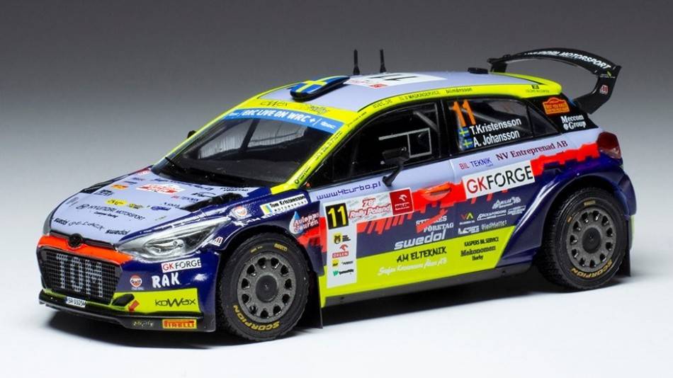 MODELLINO IN SCALA COMPATIBILE CON HYUNDAI i20 R5 N.11 RALLY POLEN 2022
KRISTENSSON/JOHANSSON 1:43 IXO MODEL RAM859
