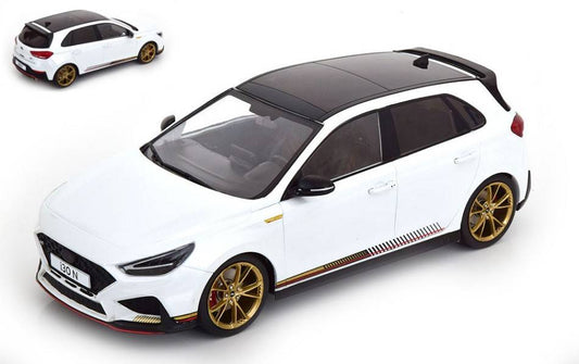 SCALE MODEL COMPATIBLE WITH HYUNDAI i30 N 2021 MET.WHITE 1:18 MODELCARGROUP MCG18376