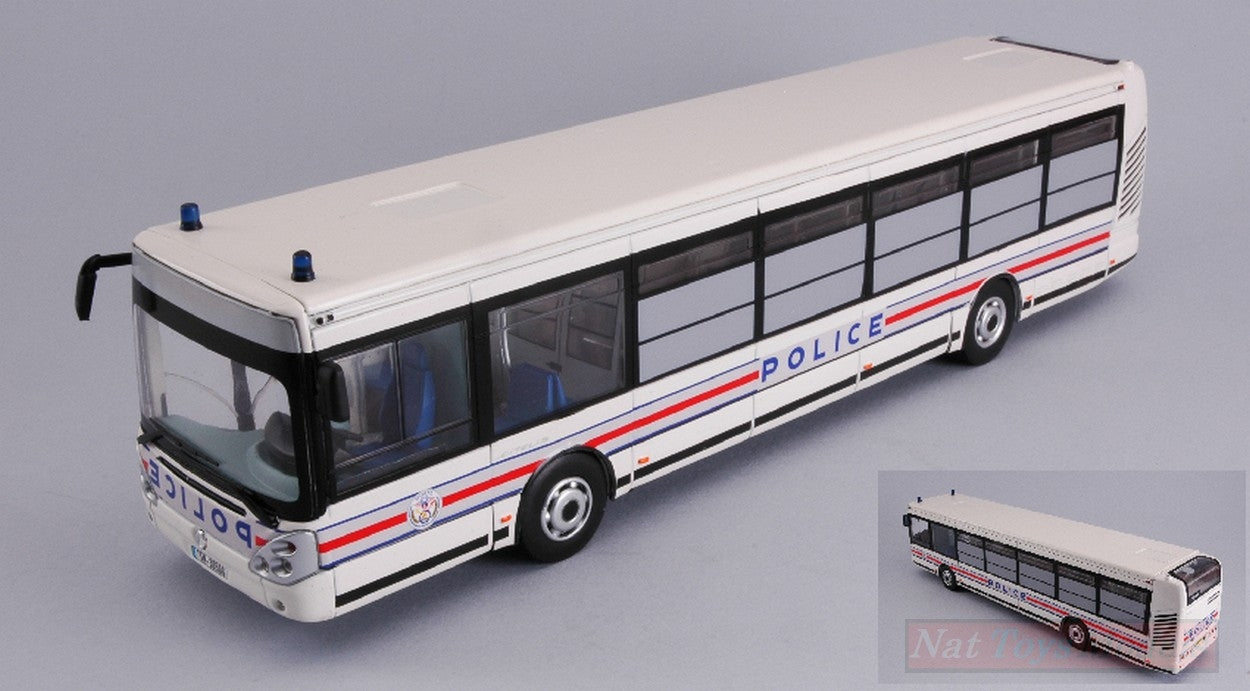 SCALE MODEL COMPATIBLE WITH IRISBUS CITELIS 2008 POLICE NATIONALE TRANSPORTS INTERPELLES 1:43 NOREV NV530205