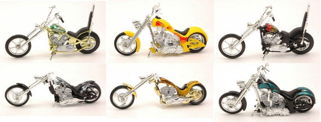 MODÈLE RÉDUIT COMPATIBLE AVEC IRON CHOPPER ASS.6 Pcs MOTORMAX MTM76278