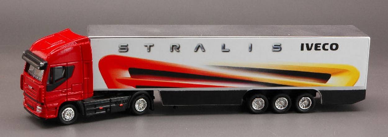 MODELLINO IN SCALA COMPATIBILE CON IVECO STRALIS 1:87 NEW RAY NY46753E DIE CAST