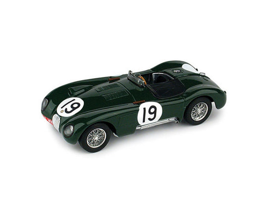 MODELLINO IN SCALA COMPATIBILE CON JAGUAR C TYPE N.19 4th LM 1953 P.WHITEHEAD-I.STEWART 1:43 BRUMM BM0358C