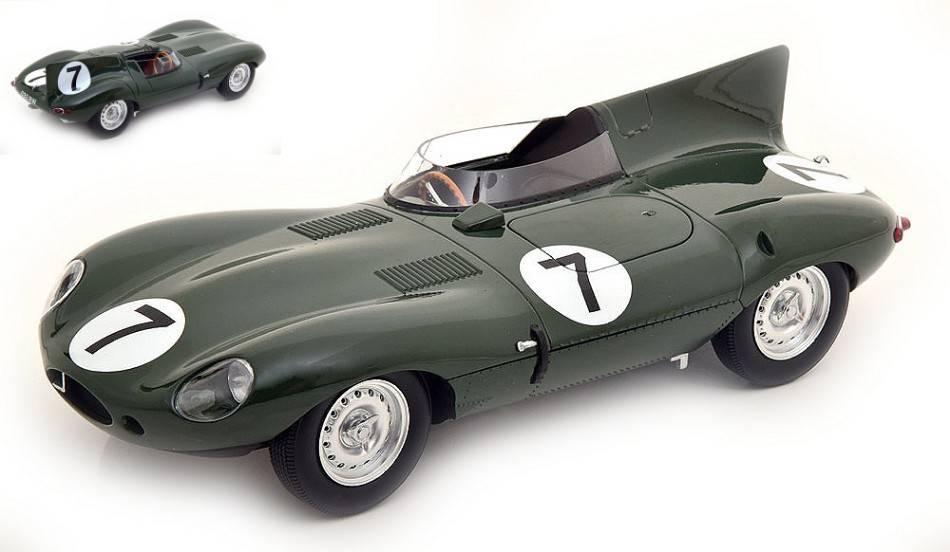 MODÈLE RÉDUIT COMPATIBLE AVEC JAGUAR D-TYPE (LN) N.7 LM 1955 ROLT-HAMILTON 1:18 CMR CLASSIC MODEL REPLICARS CMR194