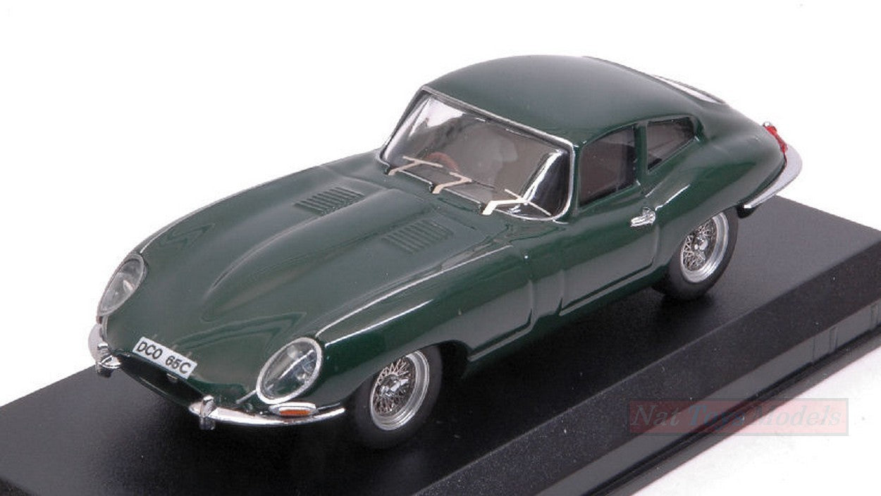MODELLINO IN SCALA COMPATIBILE CON JAGUAR E COUPE' 1962 GREEN 1:43 BEST MODEL BT9014-2V