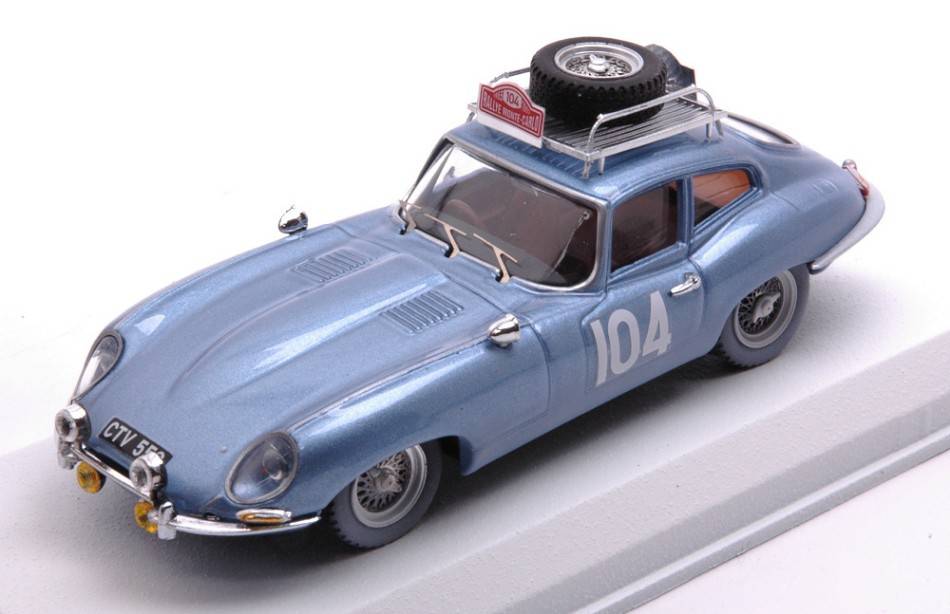 MODELE REDUIT COMPATIBLE AVEC JAGUAR ET N.104 RALLYE MONTE CARLO 1965 PINDFER-POLLAND 1:43 MEILLEUR MODELE BT9711-2