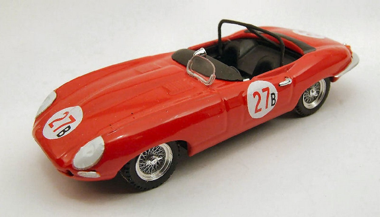 MODÈLE RÉDUIT COMPATIBLE AVEC JAGUAR ET SPYDER N.27 2ème RIVERSIDE 1961 B.KRAUSE 1:43 MEILLEUR MODÈLE BT9353